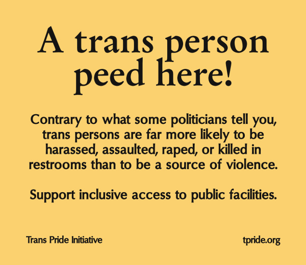 image of trans person peed here slip